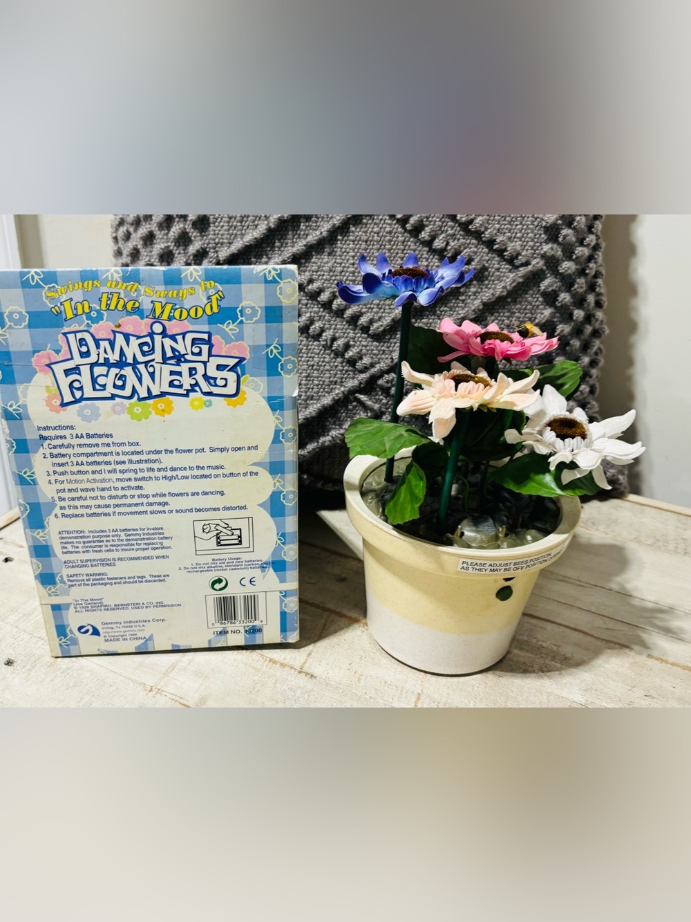 ❤️Rare Vintage Gemma Dancing Flowers “In The Mood” Flower Pot